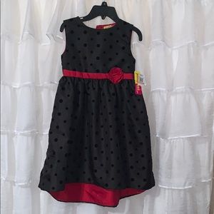 6x Penelope Mack black with black polka dot dress